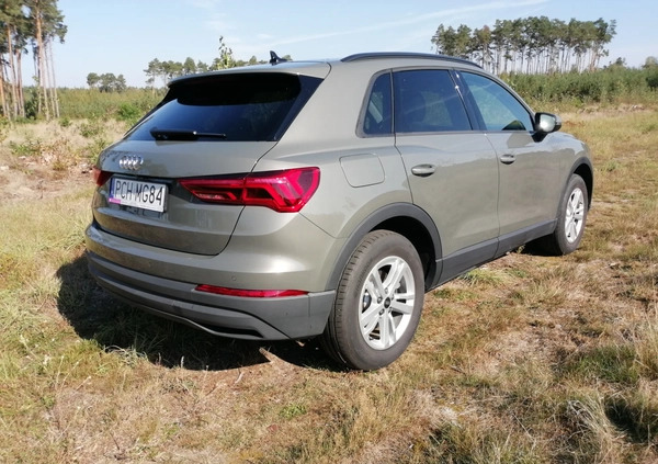 Audi Q3 cena 136900 przebieg: 18760, rok produkcji 2021 z Pasłęk małe 191